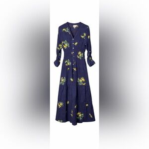 Fig & Flower | Embroidered Maxi | M